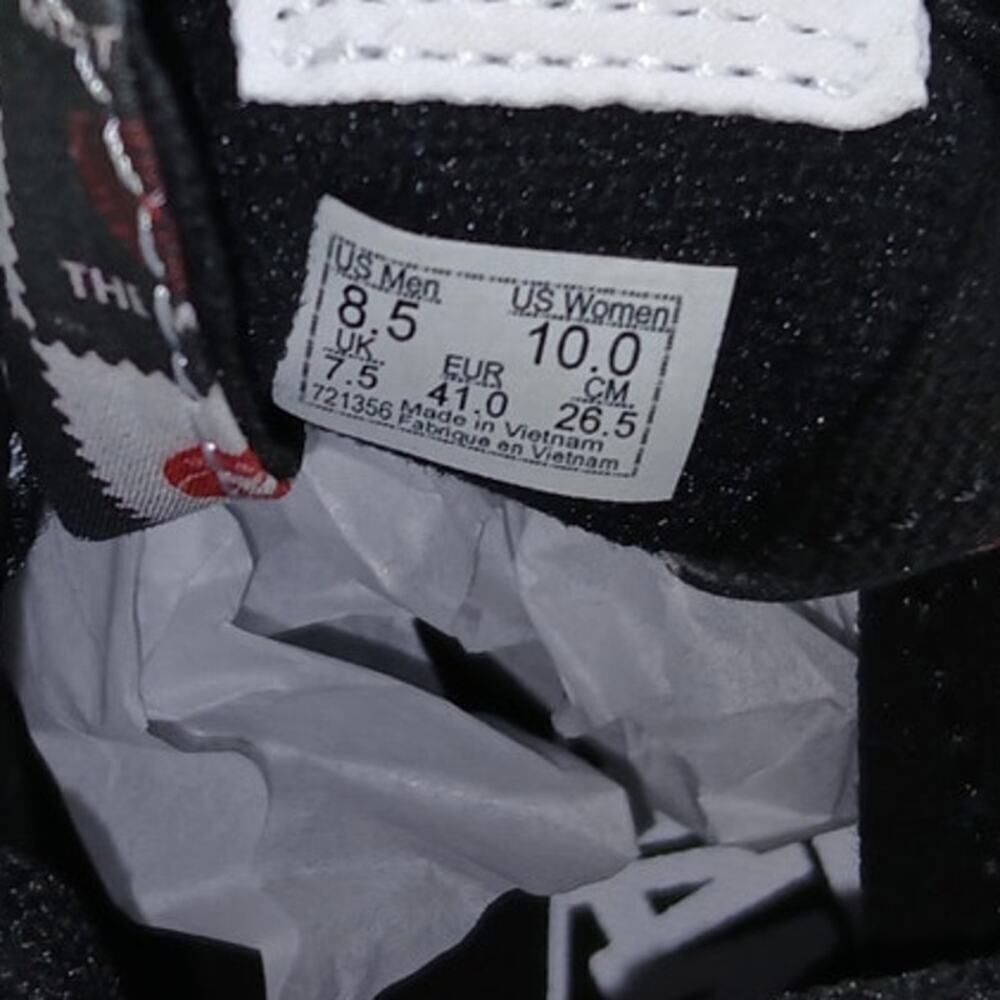 Vans SK8 Womens New w/Tags Hi Top Love Letters Black White Sneakers - Size 10 - Picture 8 of 8